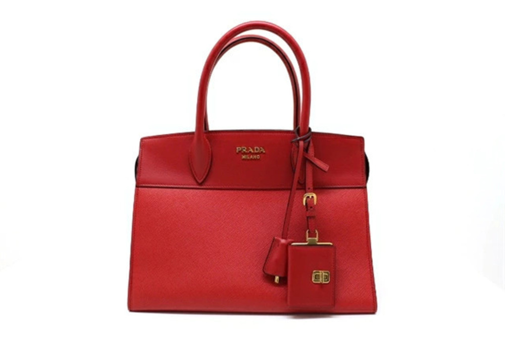 Prada Bag Handbag Saffiano Red